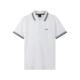 50468983 Hugo Boss男士 green系列小LOGO刺绣环保面料短袖 POLO衫