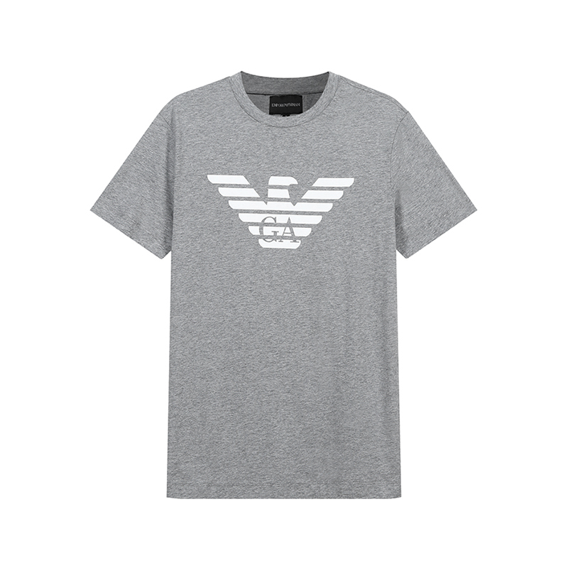 EA阿玛尼 男士鹰标图案圆领短袖T恤 8N1TN5 1JPZZ