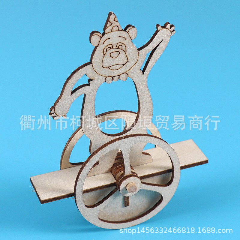 hein 中学科学教具物理实验学具学校不倒翁熊拼装材料包