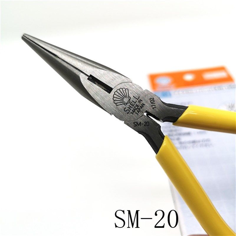 日本进口贝印SHELL 尖口钳 SM20 125mm 贝壳牌尖嘴钳 精密尖咀钳