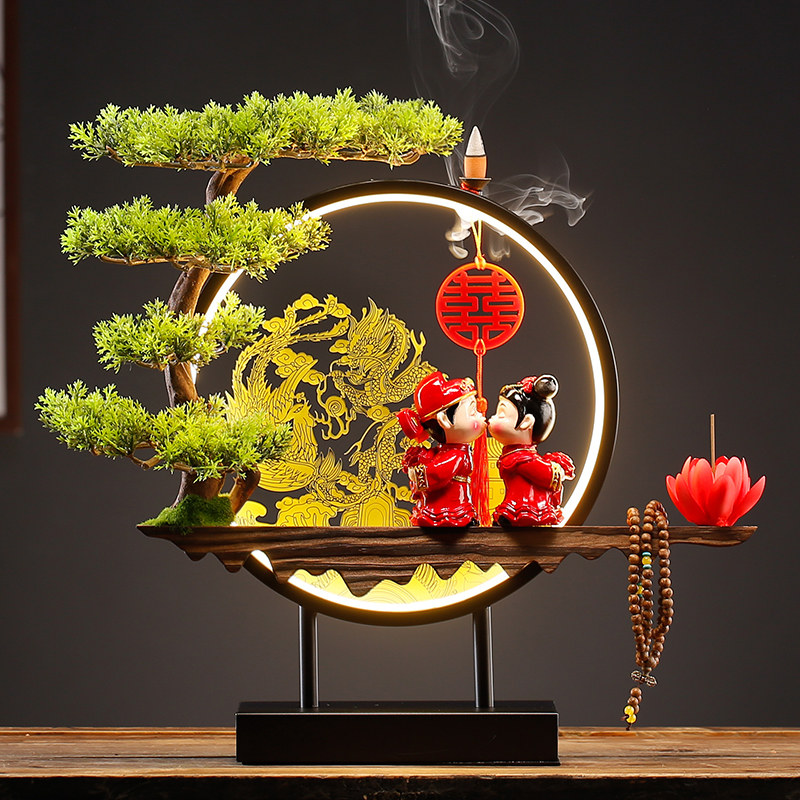 新中式结婚礼物送新人闺蜜朋友新婚浪漫装饰摆件创意礼盒婚庆用品