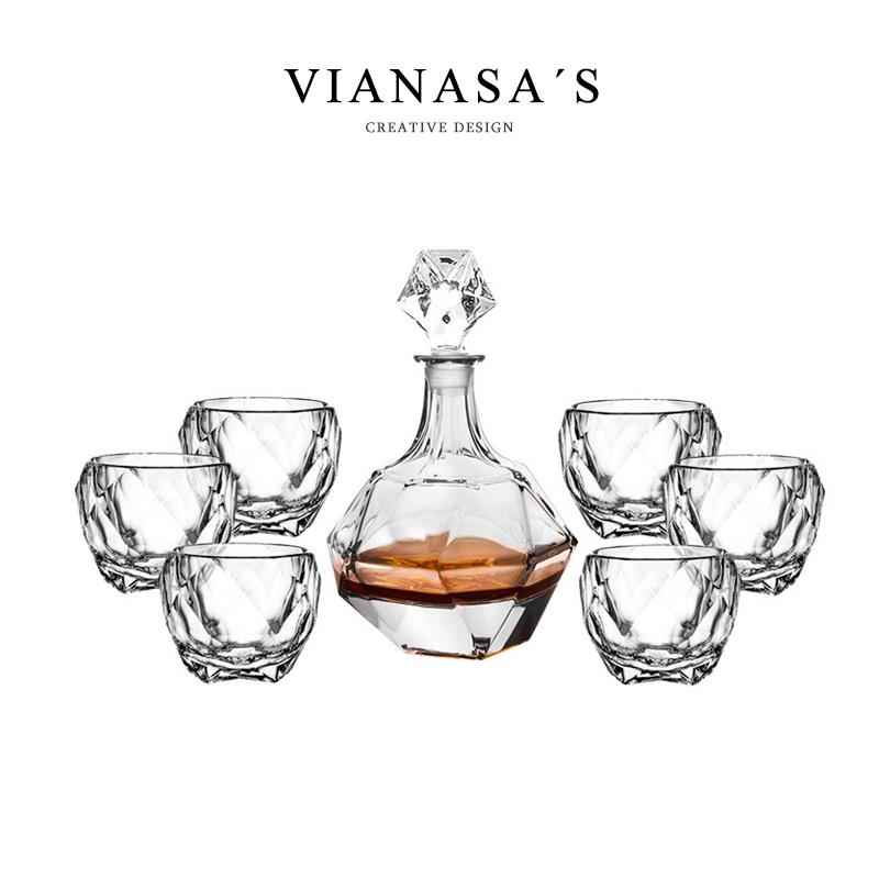 欧式酒杯加厚水晶玻璃档密封酒樽家用酒壶洋酒杯威士忌酒杯套装