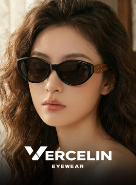 gm复古猫眼墨镜女2025新款高级感近视偏光太阳眼镜防晒可配带度数