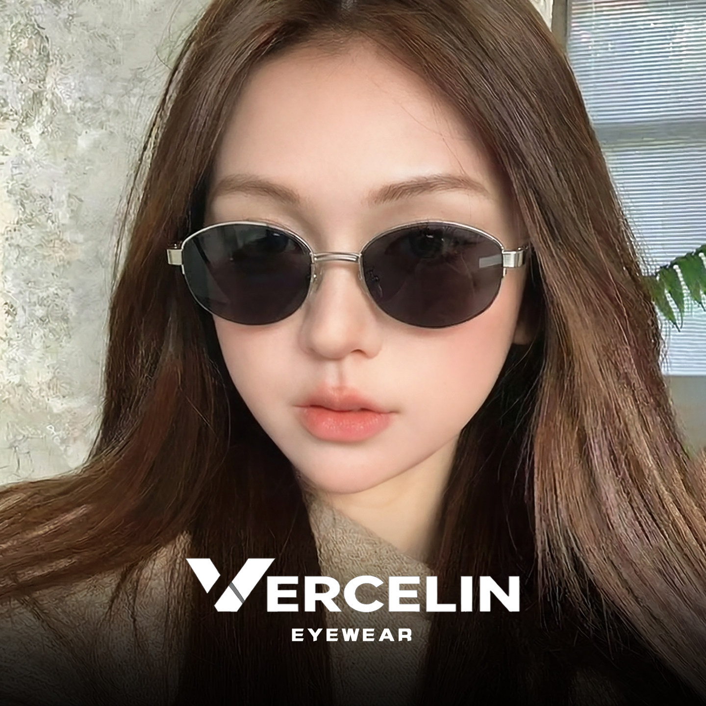 复古老钱风猫眼墨镜女款高级感古早感太阳镜显脸小近视可配带度数