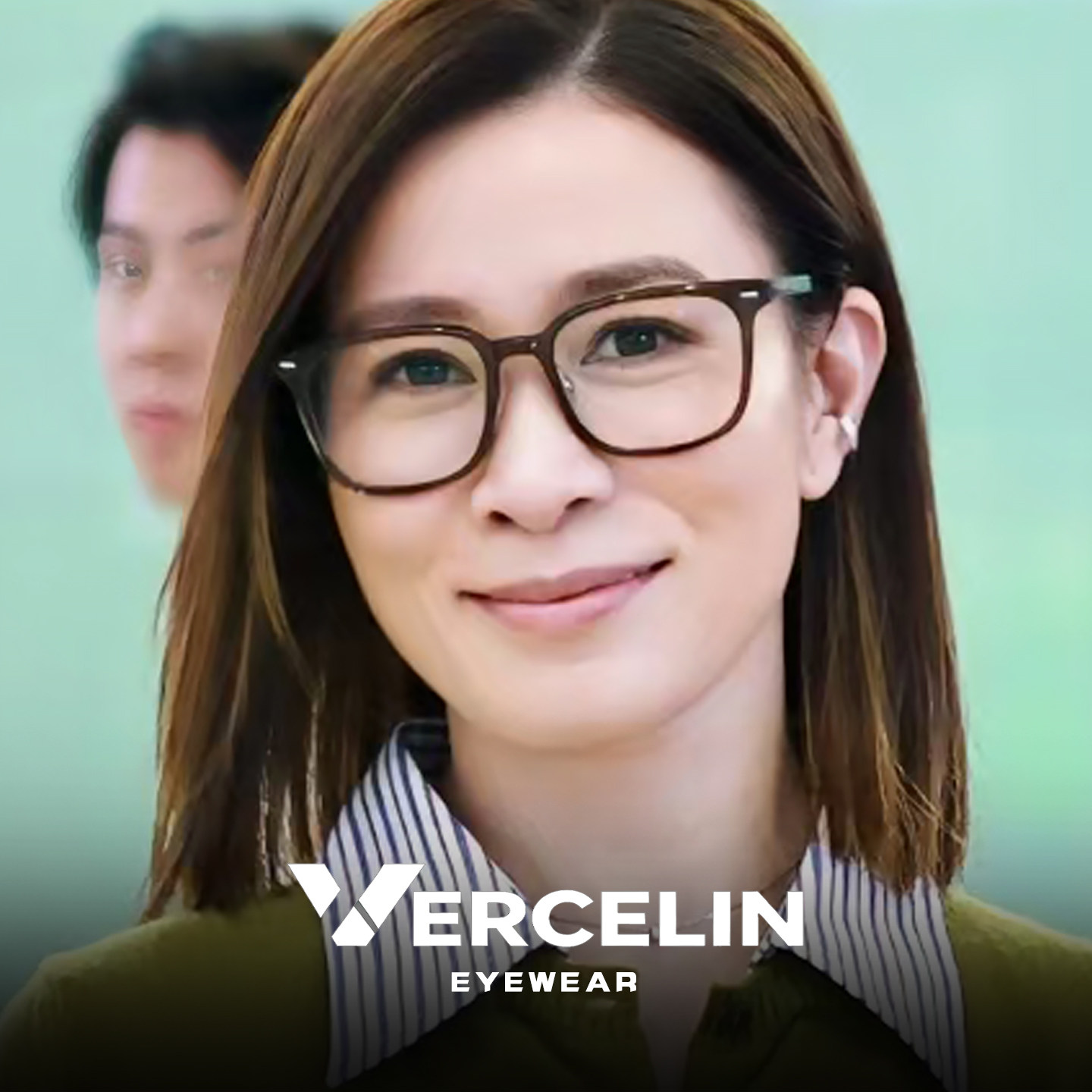 佘诗曼同款复古大框近视眼镜女款高级感冷茶方框素颜眼睛可配度数
