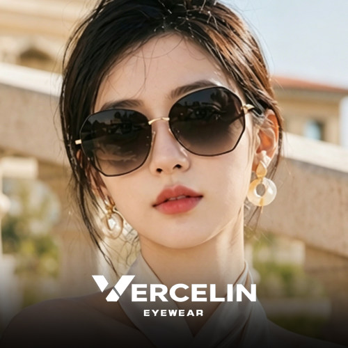 太阳墨镜女适合方圆脸防晒带度数
