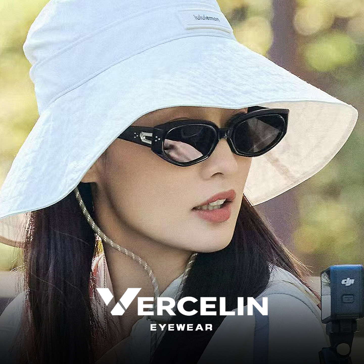李沁花少同款gm黑色猫眼墨镜近视可配带度数女高级感显瘦太阳眼镜