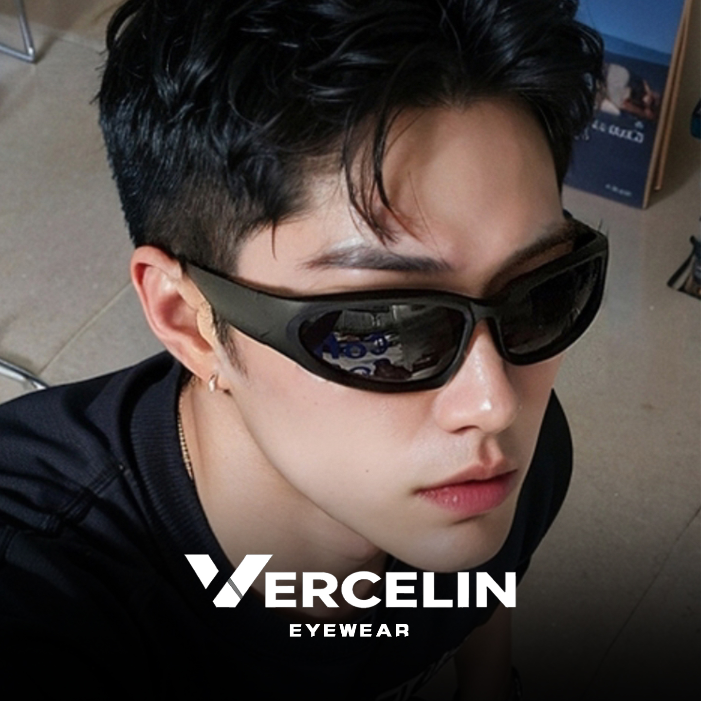 户外运动登山防风护目墨镜男款高级感爬山骑行徒步太阳眼镜女Y2K