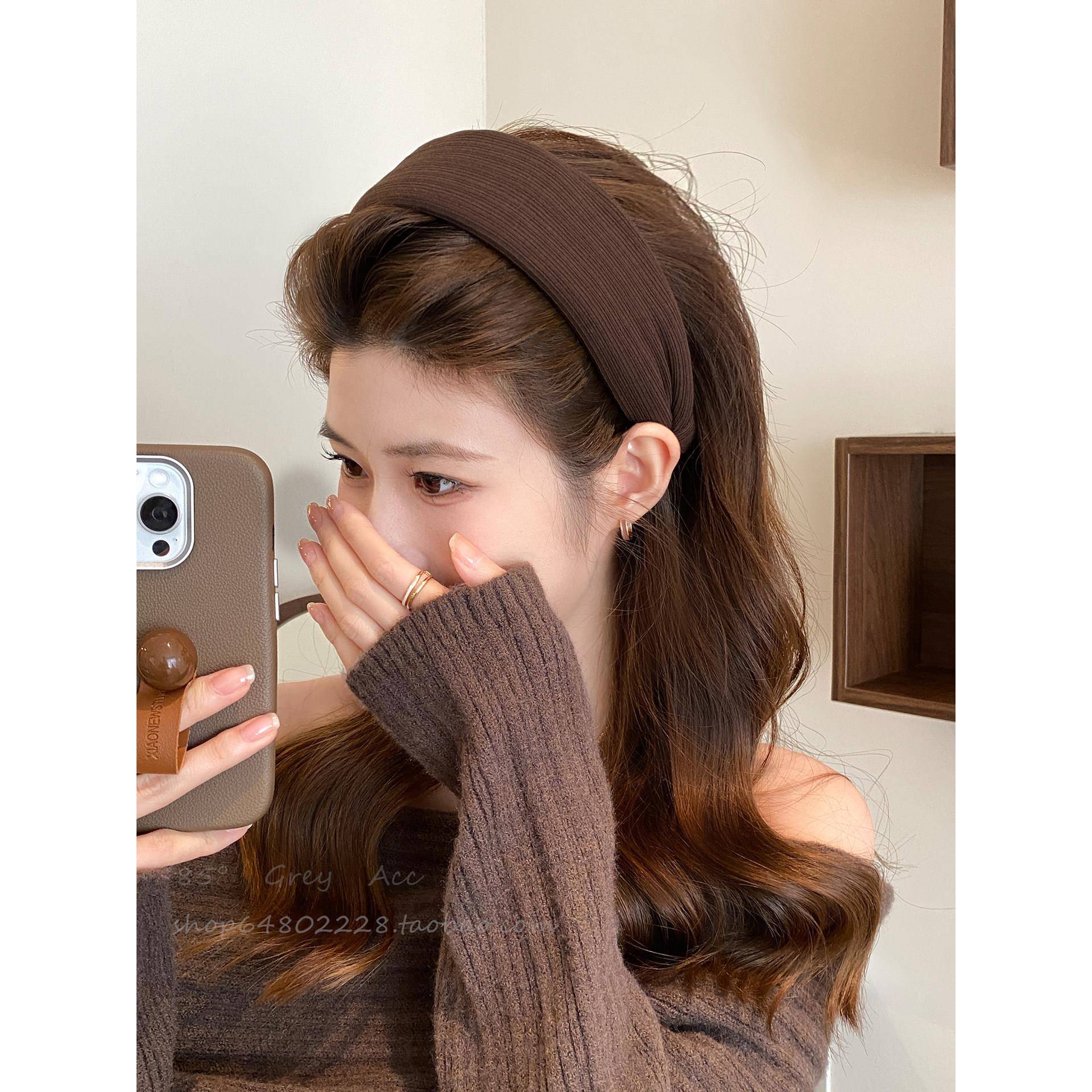 韩版条纹布艺宽边发箍女2026新款压发头箍高级感洋气时尚发卡头饰
