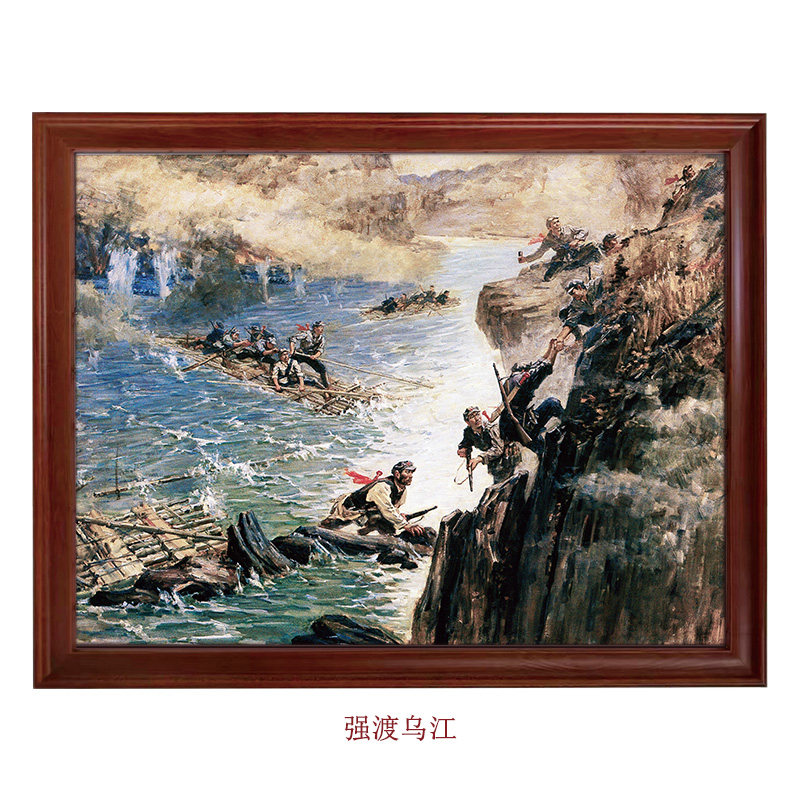 红军长征系列-经典油画装饰画红色题材革命历史学习欣赏缅怀烈士图片