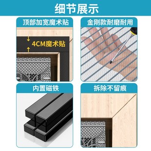 高档 纱窗自粘门纱门沙窗磁铁磁吸门窗防蚊网防蚊磁性门帘2024新款