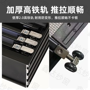 金钢网防蚊纱窗儿童防护栏网家用免打孔 武汉金刚网防盗纱窗推拉式
