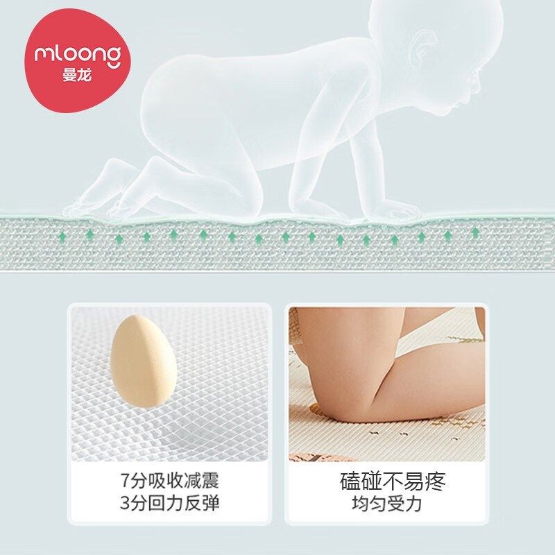 曼龙整体垫爬行垫地垫儿童爬爬垫子宝宝加厚婴幼儿地垫xpe爬爬垫