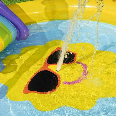 Bestway53071 阳光陆地戏水池 婴幼儿童充气海洋球池喷水游泳池