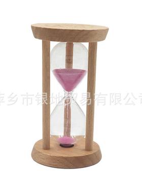 木质沙漏 30秒+1+2+3+5+10分钟计时器 6个沙漏装跨境货源