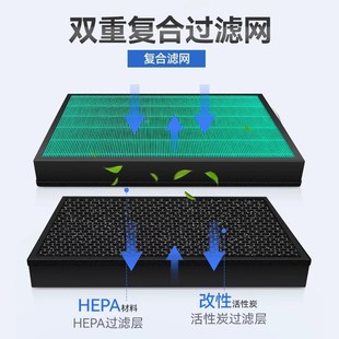 Y106C净化机H100L滤网 T100C 适配352空气净化器滤芯Y100 Y100C