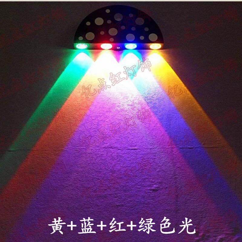 现代简约 led壁灯 酒吧KTV灯 背景墙装饰灯 创意个性半圆射灯壁灯