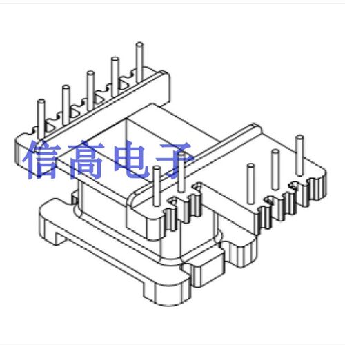 EE22变压器磁芯骨架立式加宽5+2+3