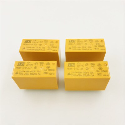 HRMH-S-DC12V-A一组常开4脚10A250VAC 540MW宁波汇港继电器HKE