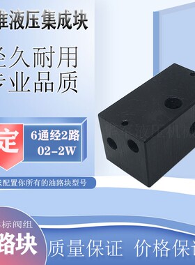 液压站液压系统编制油路块电磁换向阀阀块阀组6通经编制集成块