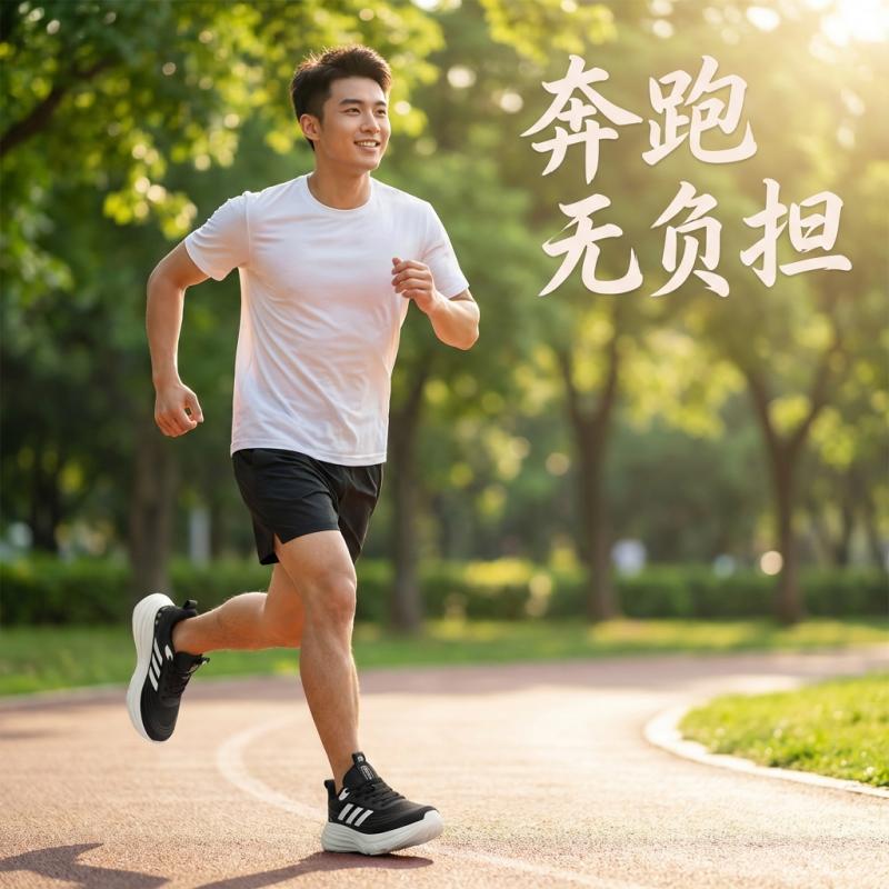 A2026新款高弹EVA底透气运动健步鞋男女厚底轻便减震休闲鞋板鞋