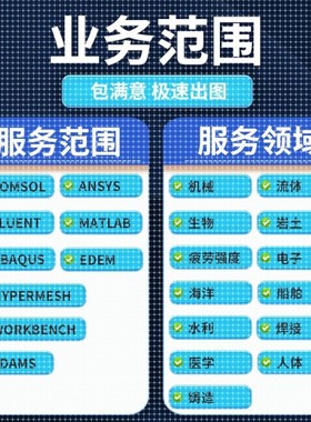 有限元分析Ansys/Abaqus/Fluent/Adams/Comsol模拟CAE仿真代做