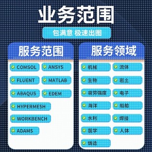 Adams 有限元 Fluent Abaqus Comsol模拟CAE仿真代做 分析Ansys