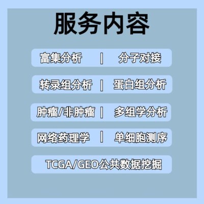 生信分析单细胞测序2-5网络药理学TCGA/GEO数据挖掘