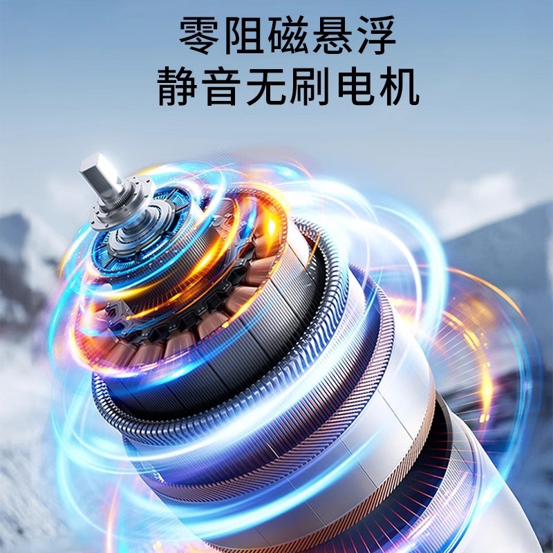制冷小空调】手持小风扇静音2025新款USB充电超长续航涡轮大风力