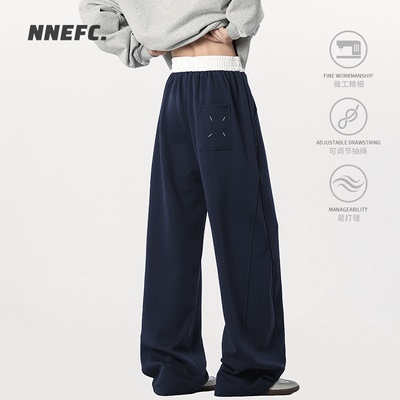NNEFC美式高街弯刀裤男