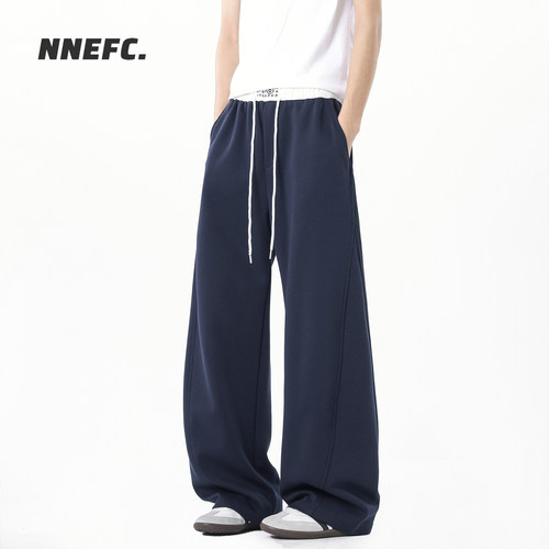 NNEFC美式重磅弯刀卫裤男