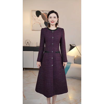 【撤柜清仓】A气质高端大码显瘦连衣裙 A125