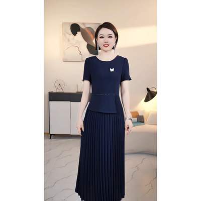 【深圳薇姐清仓】A 高端大码原创遮肉显瘦连衣裙 A8939