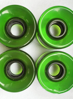 60x45mm滑板刷街轮轴承套筒78A鱼板公路轮套装PU轮聚氨酯炫彩轮