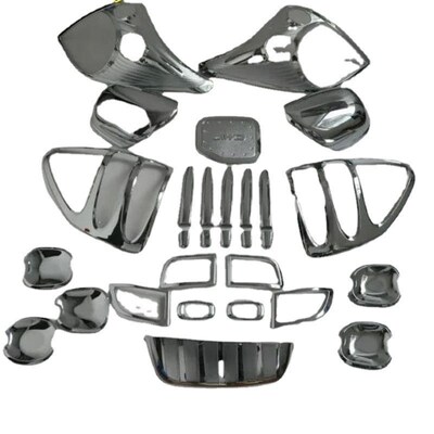 适用普拉多霸道2700 LC120 03-09款大灯罩尾灯框拉手门碗雾灯装饰