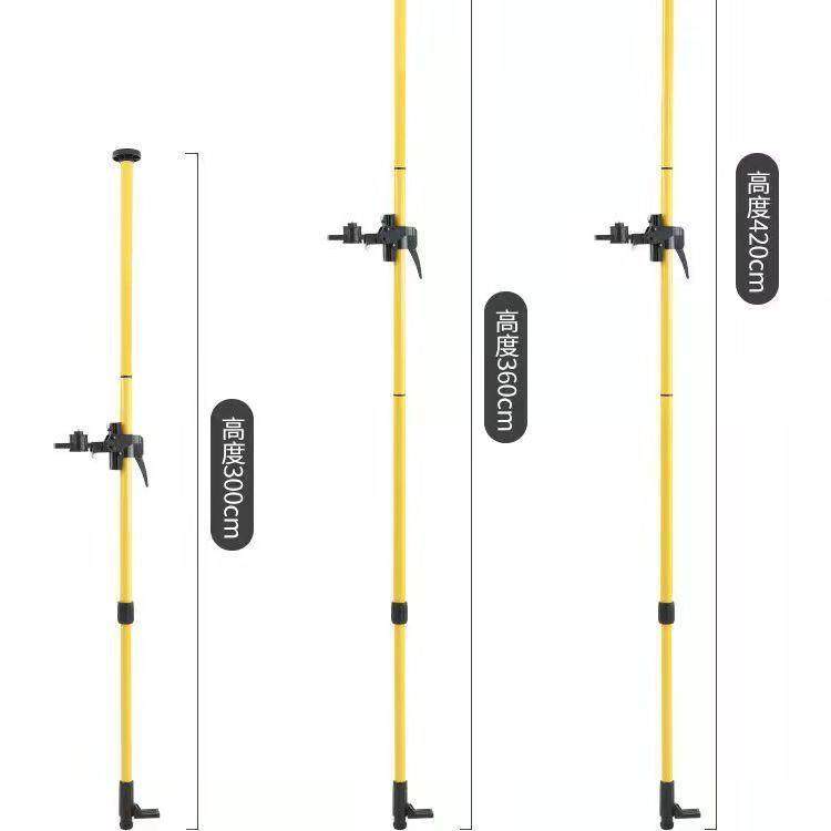 水平仪加厚伸缩杆吊顶支架三脚架升降支撑杆多功能云台红外线支架