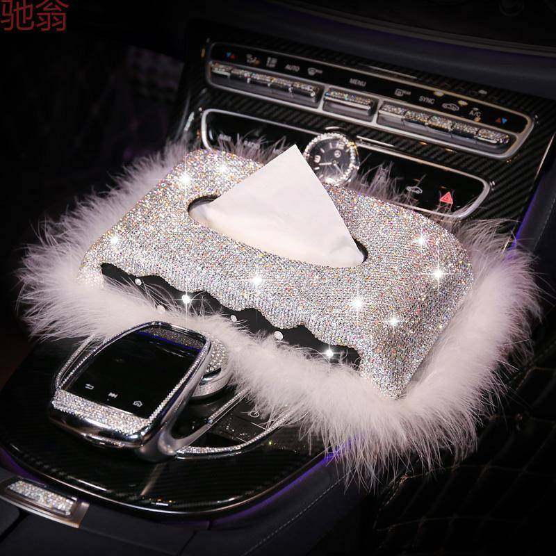 F6T个性创意女神款汽车纸巾盒可爱卡通镶钻车内抽纸盒扶手箱餐巾,收纳整理,烫衣板及配件,淘宝优惠券,粉丝福利购,淘宝优惠卷