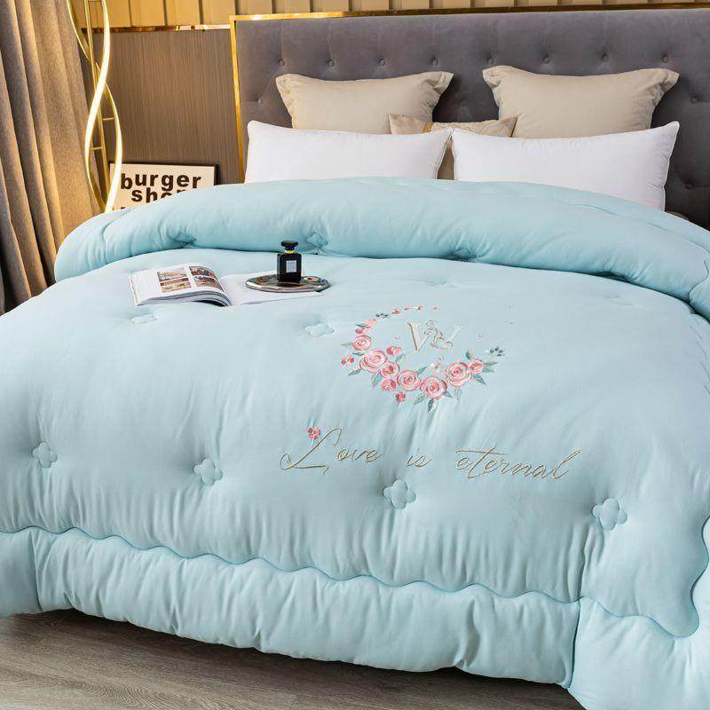 大豆纤维棉被被子冬季单双人加厚保暖刺绣冬被被芯春秋被四季通用,纺织面料/辅料/配套,纺织机械配件,淘宝优惠券,粉丝福利购,淘宝优惠卷