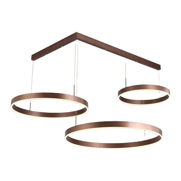 2023北欧客厅灯吊灯简约圆形铝材led餐厅灯家用灯具极简风智能