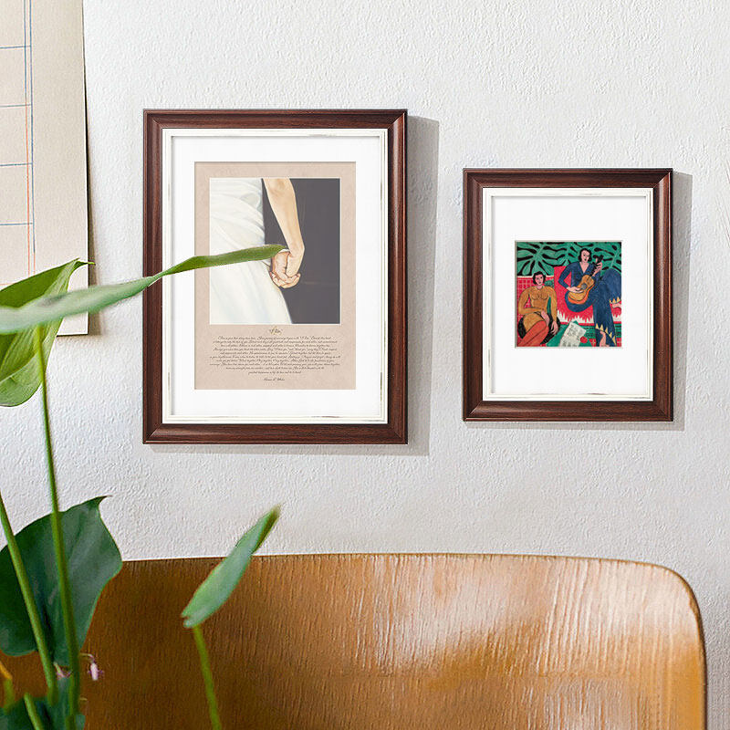 欧式做旧大相框定制30 16 18 20 24寸50cm75厘米装裱画框挂墙美式