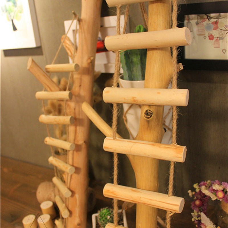 【美物】绳索木梯麻绳迷你软木梯装饰壁饰木棒串串长梯手工创意