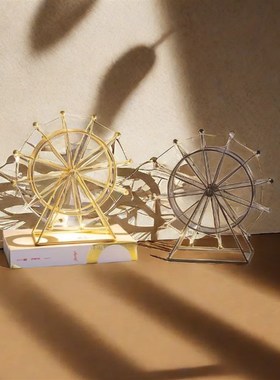 可旋转摩天轮摆件风车模型网红送礼桌面转运轮装饰品婚庆蛋糕道具