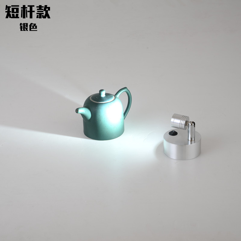 电池小射灯 弯管软管无线珠宝展示柜迷你柜台灯led彩色小射展柜灯