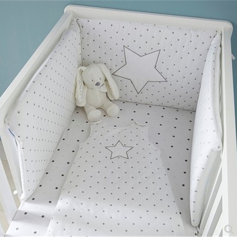 加高加厚防撞婴儿床围宝宝纯棉围栏儿童床靠新生儿床品全棉套装