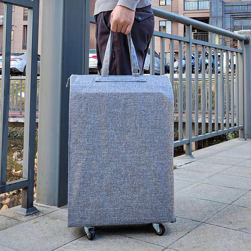 便携手提行李包带滑轮子旅行袋可折叠收纳包学生工人打包袋大容量,收纳整理,衣物收纳袋,淘宝优惠券,粉丝福利购,淘宝优惠卷