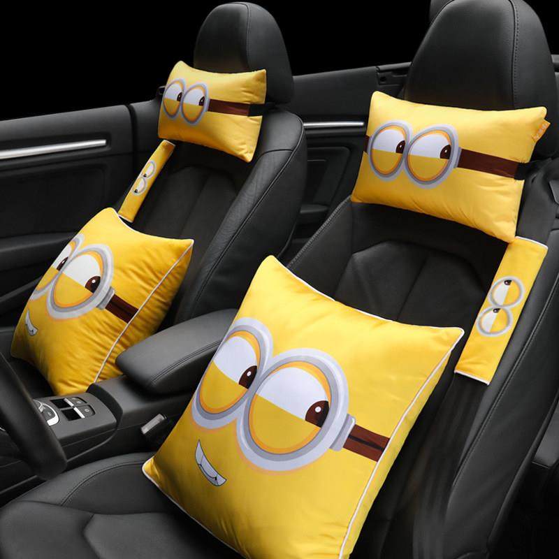 汽车头枕靠枕车用护颈枕卡通车载车内可爱创意饰品颈椎车枕头用品