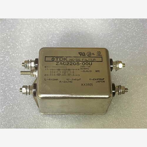 拆机二手 TDK ZAC2205-00U 滤波器 进口250V5A 两级电源滤波器