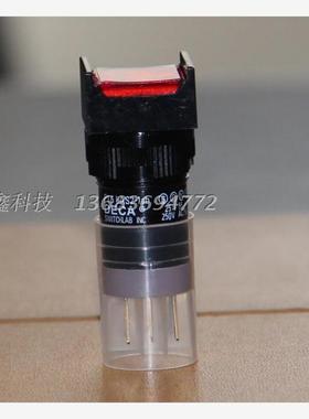P16LAS2-1AB台湾进联正方形红色带锁按钮开关单路常开常闭DECA