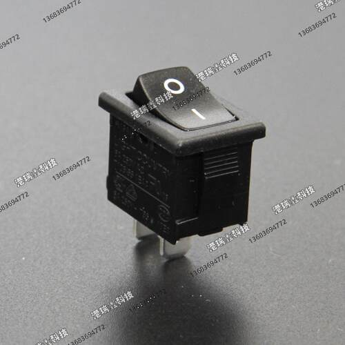 RA台湾亮群单路小船形开关2脚翘板R9乒乓开关6A250V不带灯13*19