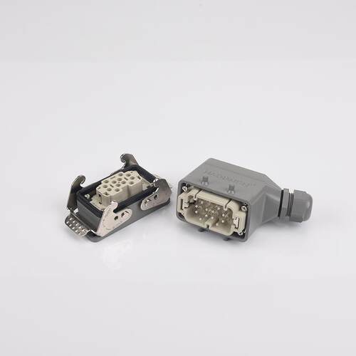 重载连接器12芯16A矩形航空插座HDC-HE-012-MF工业防水插头接插件